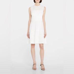 Lela Rose Embroidered Eyelet Dress